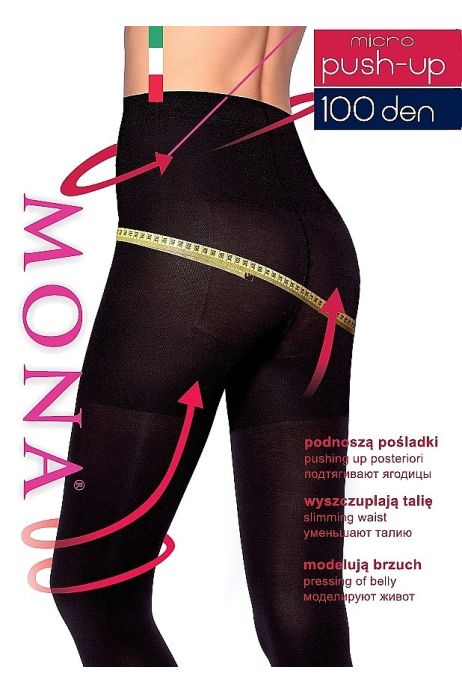 Formujúce pančuchy Mona Micro Push-Up 100 den XL