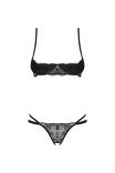 Dámsky set Obsessive Nutris Half-Bra & Crotchless Thong