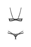 Dámsky set Obsessive Nutris Half-Bra & Crotchless Thong